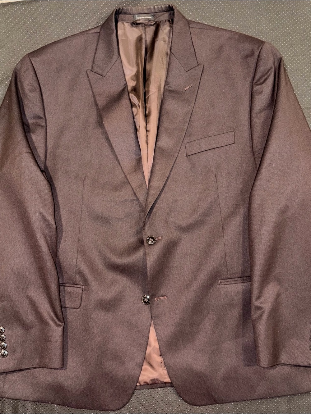 Sean John Men’s Suit Jacket Size 46R Brown Two Button Blazer